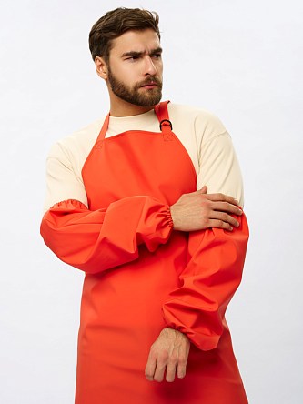 Нарукавники влагозащитные для рыбаков ProfLineSpecialist (ПВХ,550), оранжевый