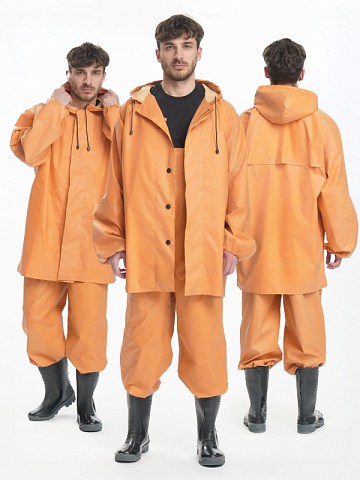 Костюм рыбацкий (тк.Диагональ-прорезиненная, 550), оранжевый