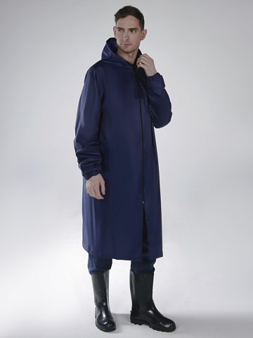 Плащ влагозащитный Стандарт (Таффета/ПВХ,225), синий