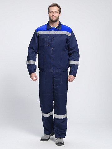 Костюм Лигор-2 СОП (тк.Смесовая,210) п/к, т.синий/васильковый