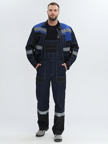 Костюм Бриготек-2 СОП (тк.Смесовая,260) п/к, т.серый/оранжевый