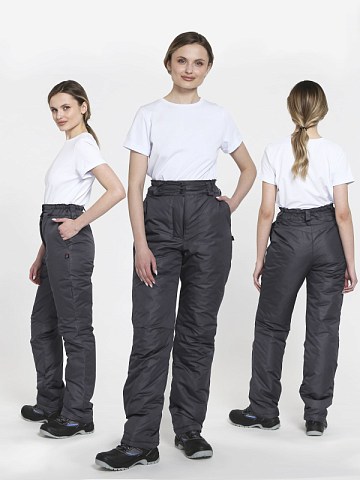 Брюки зимние женские Сакрин (тк.Дюспо), т.серый