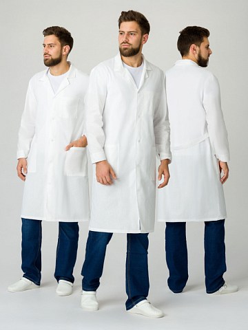 Халат мужской (тк.Бязь,145), белый