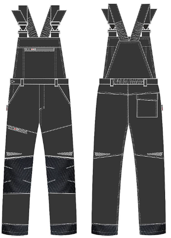 Полукомбинезон ProfLineSpecialist (тк.Смесовая,240), черный