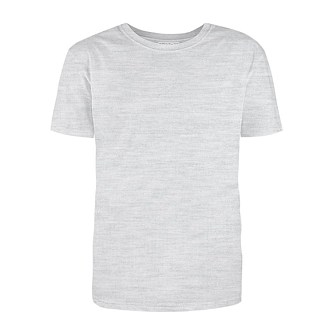 Футболка Премиум О-ворот (тк.Трикотаж, 155), серый меланж