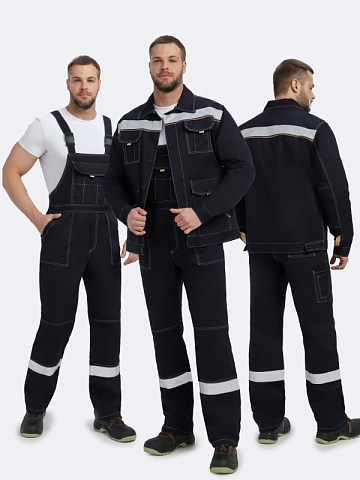 Костюм Троя IMP (тк.Саржа,320) п/к, т.синий/бежевый