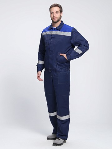 Костюм Лигор-2 СОП CH (тк.Смесовая,210) п/к, т.синий/васильковый