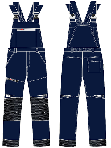 Полукомбинезон ProfLineSpecialist (тк.Смесовая,240), т.синий