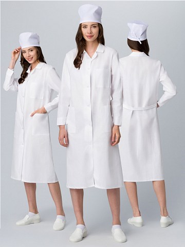 Халат женский (тк.Бязь,145), белый