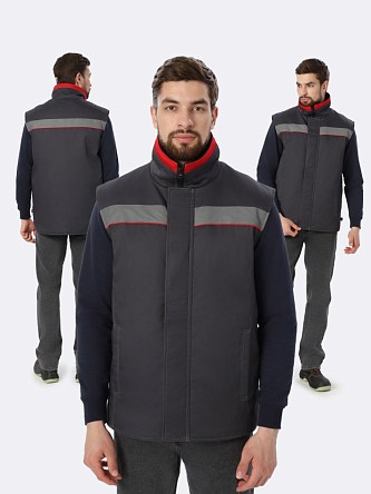 Костюм Зенк-1 СОП (тк.Смесовая,240) брюки, т.синий/васильковый