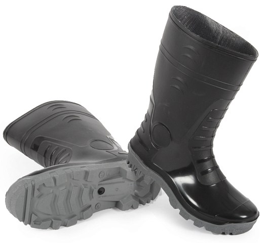 Сапоги мужские ПВХ двухкомпонентные, черный (арт. м.135)