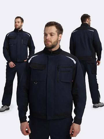 Куртка Милан NEW CH МВО (тк.Смесовая,270), т.синий/черный