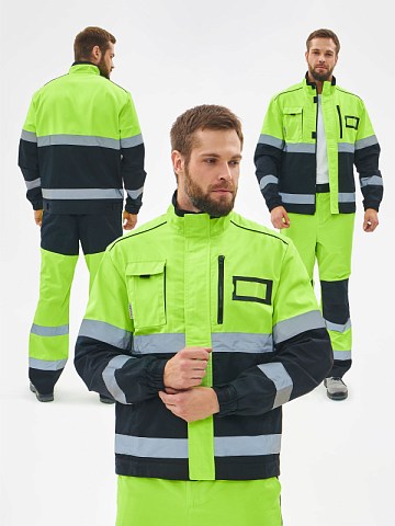 Костюм сигнальный PROFLINE ProfLineSpecialist-1 (тк.Смесовая МВО,240) брюки, желтый/черный