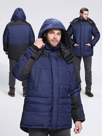 Куртка зимняя Европа CH (тк.Дюспо), т.синий/черный