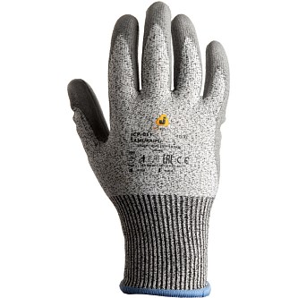 Антипорезные перчатки с полиуретановым покрытием