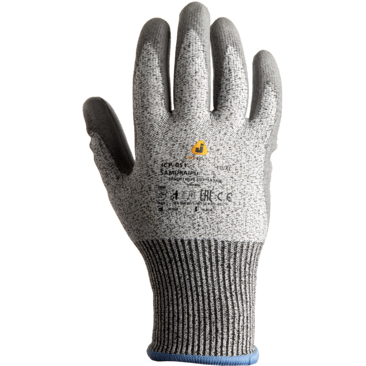 Антипорезные перчатки с полиуретановым покрытием